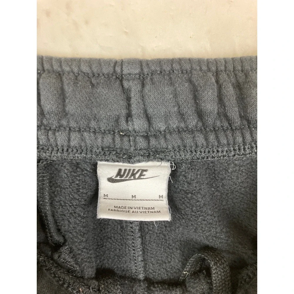 Nike Sweatpants Men M Black Fleece Jogger Sports Athletic Logo Gym Work Out